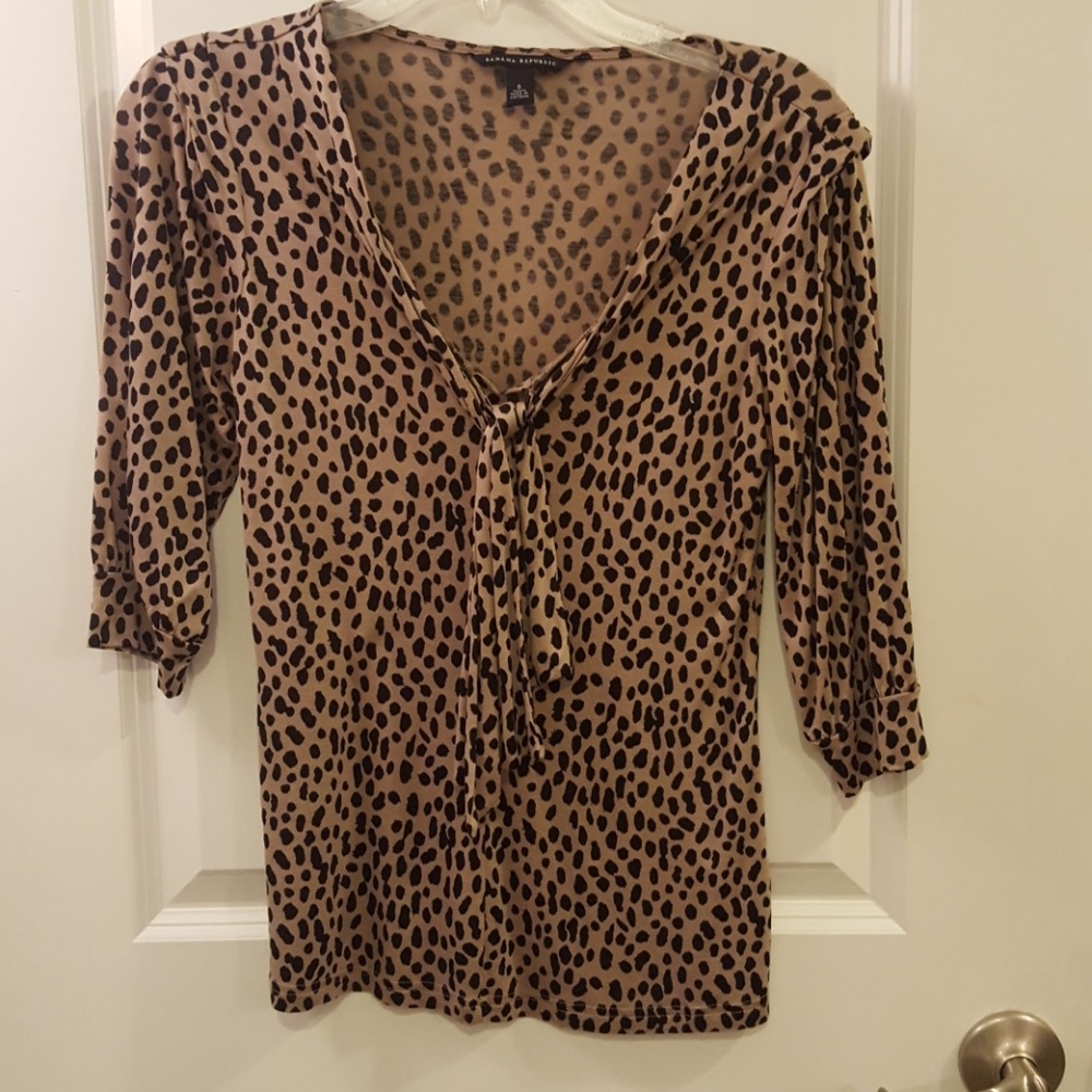 Leapard print top